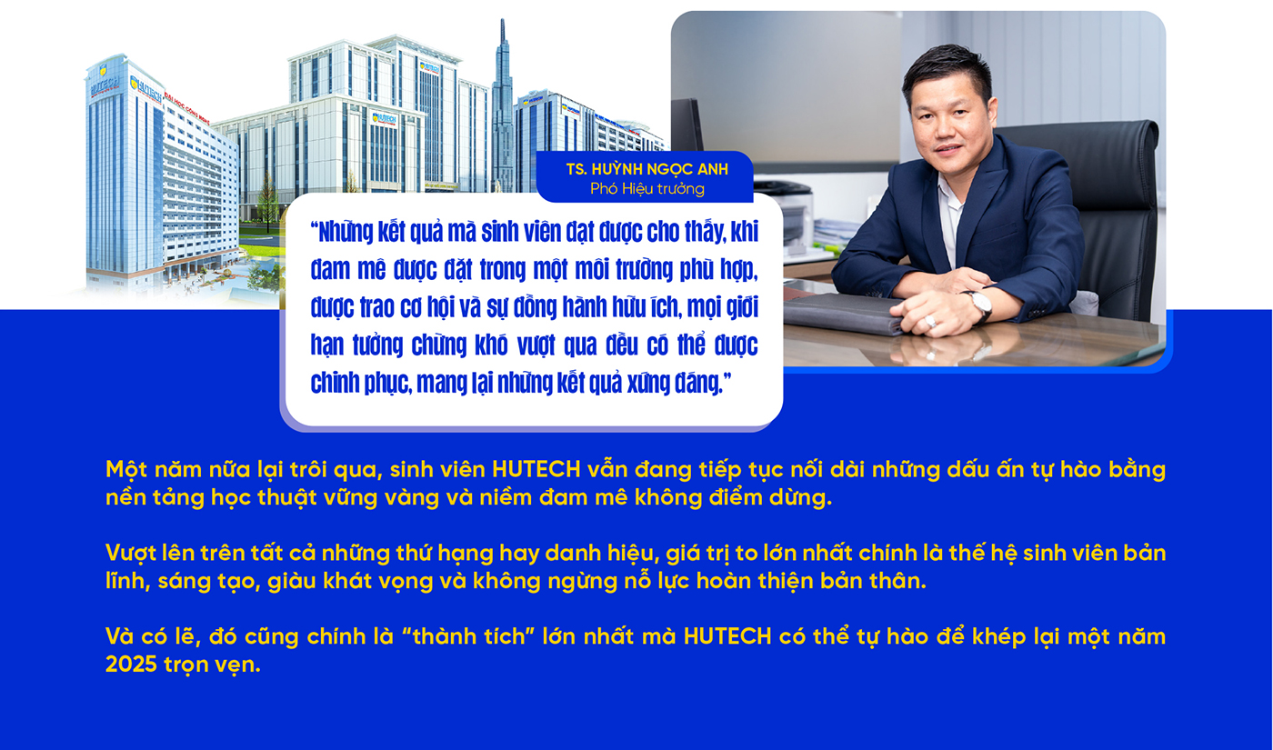 Khép lại 2025, sinh viên HUTECH nối dài bảng vàng thành tích - Ảnh 11