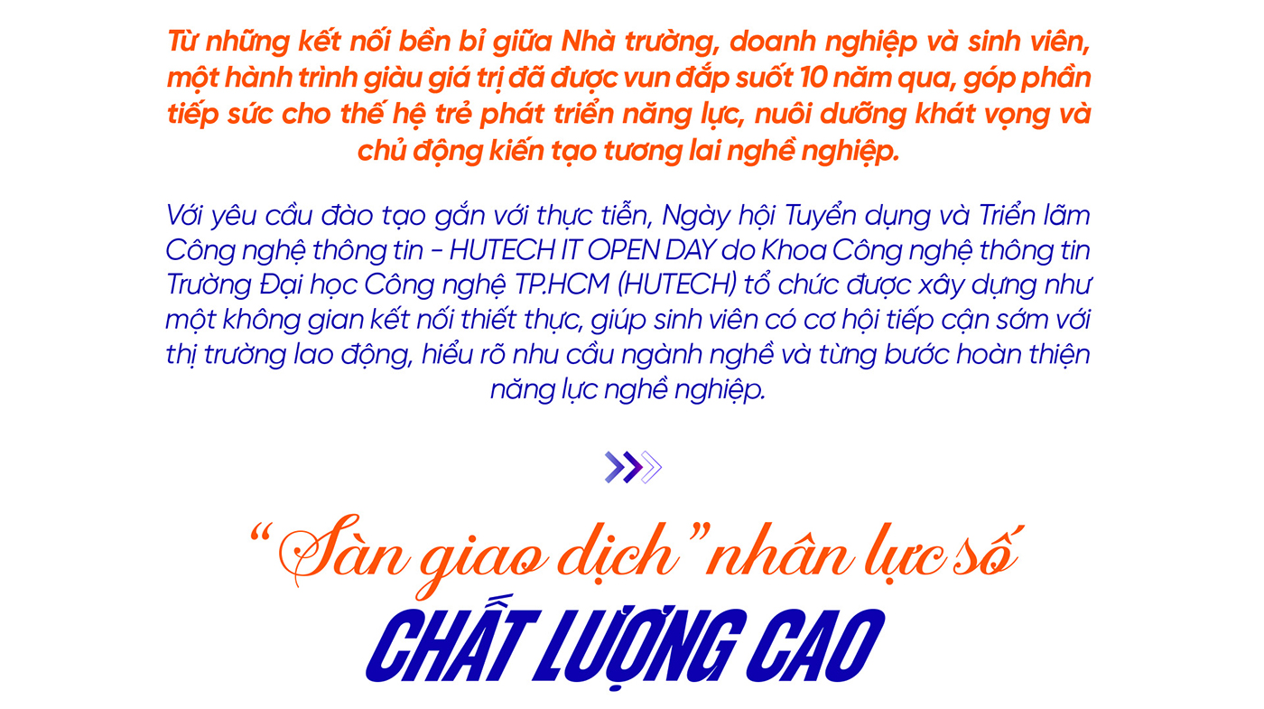 HUTECH IT OPEN DAY: 10 năm kết nối nhân lực công nghệ