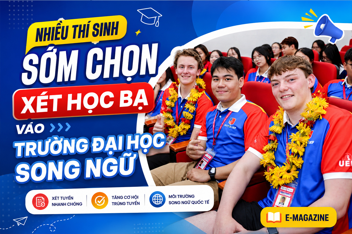 Nhiều thí sinh sớm chọn xét học bạ vào trường đại học song ngữ - Ảnh 1