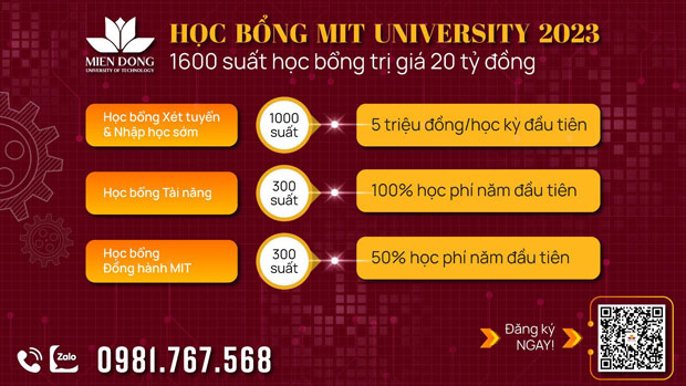 Xét tuyển học bạ sớm nhận học bổng 5 triệu đồng tại MIT University Vietnam - ảnh 1
