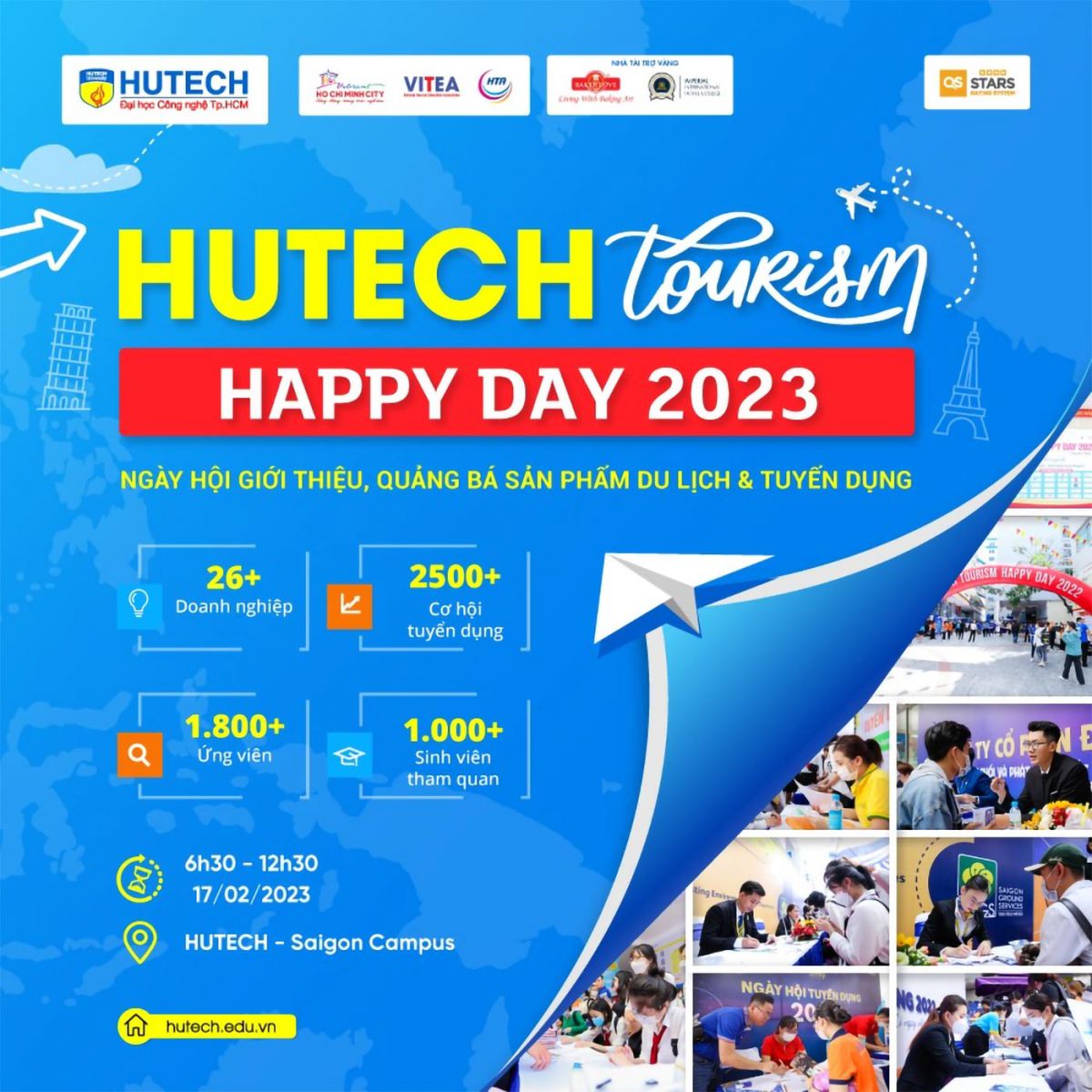 Hơn 30 doanh nghiệp cần tuyển 2.500 việc làm tại HUTECH Tourism Happy Day 2023 - Ảnh 1