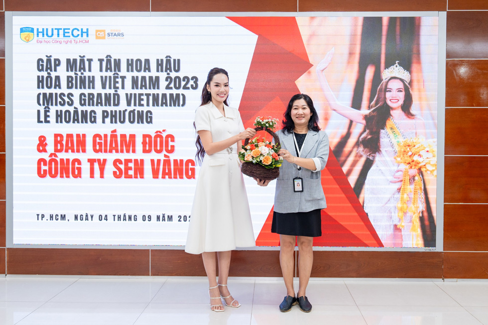 HUTECH tặng học bổng thạc sĩ 100% học phí cho hoa hậu Lê Hoàng Phương - ảnh 4