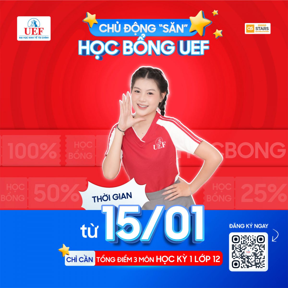 Từ 15-1, thí sinh có thể đăng ký xét học bổng sớm tại UEF - ảnh 1