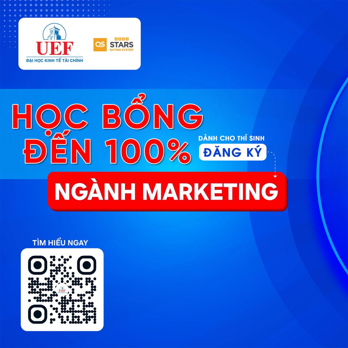 Học bổng đến 100% dành cho thí sinh đăng ký ngành marketing UEF