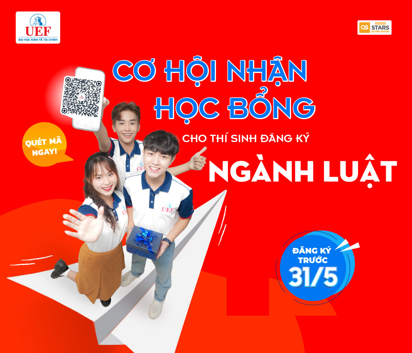 Cơ hội nhận học bổng cho thí sinh đăng ký ngành luật tại UEF - ảnh 1