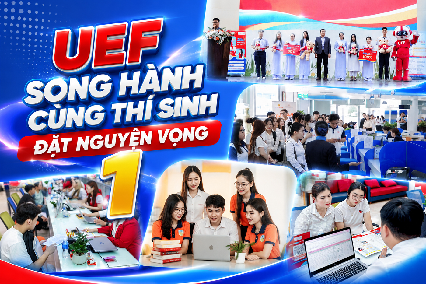 UEF song hành cùng thí sinh đặt nguyện vọng 1 - Ảnh 1