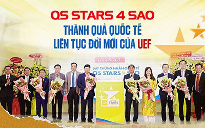 QS STARS 4 Sao - Thành quả quốc tế liên tục đổi mới của UEF