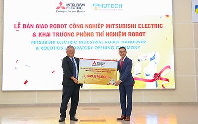 HUTECH khánh thành phòng thí nghiệm AI do Mitsubishi Electric Việt Nam tài trợ