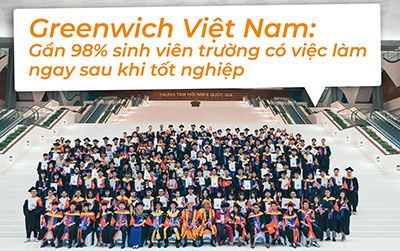 Greenwich Việt Nam: Gần 98% sinh viên trường có việc làm ngay sau khi tốt nghiệp