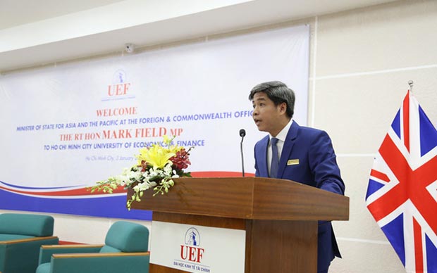 Quốc vụ khanh Vương quốc Anh đến thăm và làm việc tại UEF - Ảnh 3 Quốc vụ khanh Vương quốc Anh đến thăm và làm việc tại UEF - Ảnh 3