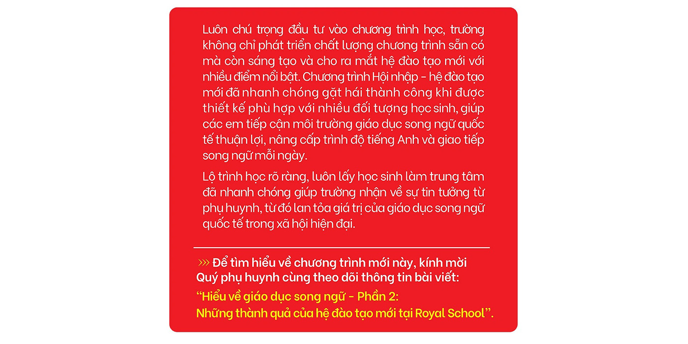 Royal School nâng tầm tài năng với môi trường song ngữ - ảnh 13 Royal School nâng tầm tài năng với môi trường song ngữ - ảnh 13