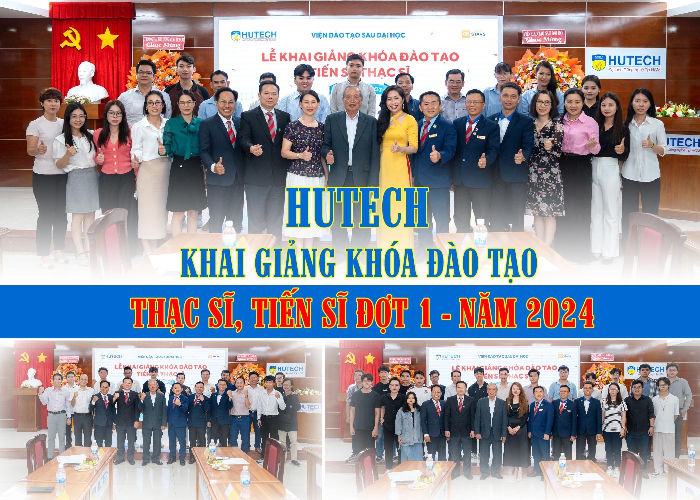HUTECH khai giảng khóa đào tạo thạc sĩ, tiến sĩ đợt 1 - năm 2024 - ảnh 1 HUTECH khai giảng khóa đào tạo thạc sĩ, tiến sĩ đợt 1 - năm 2024 - ảnh 1