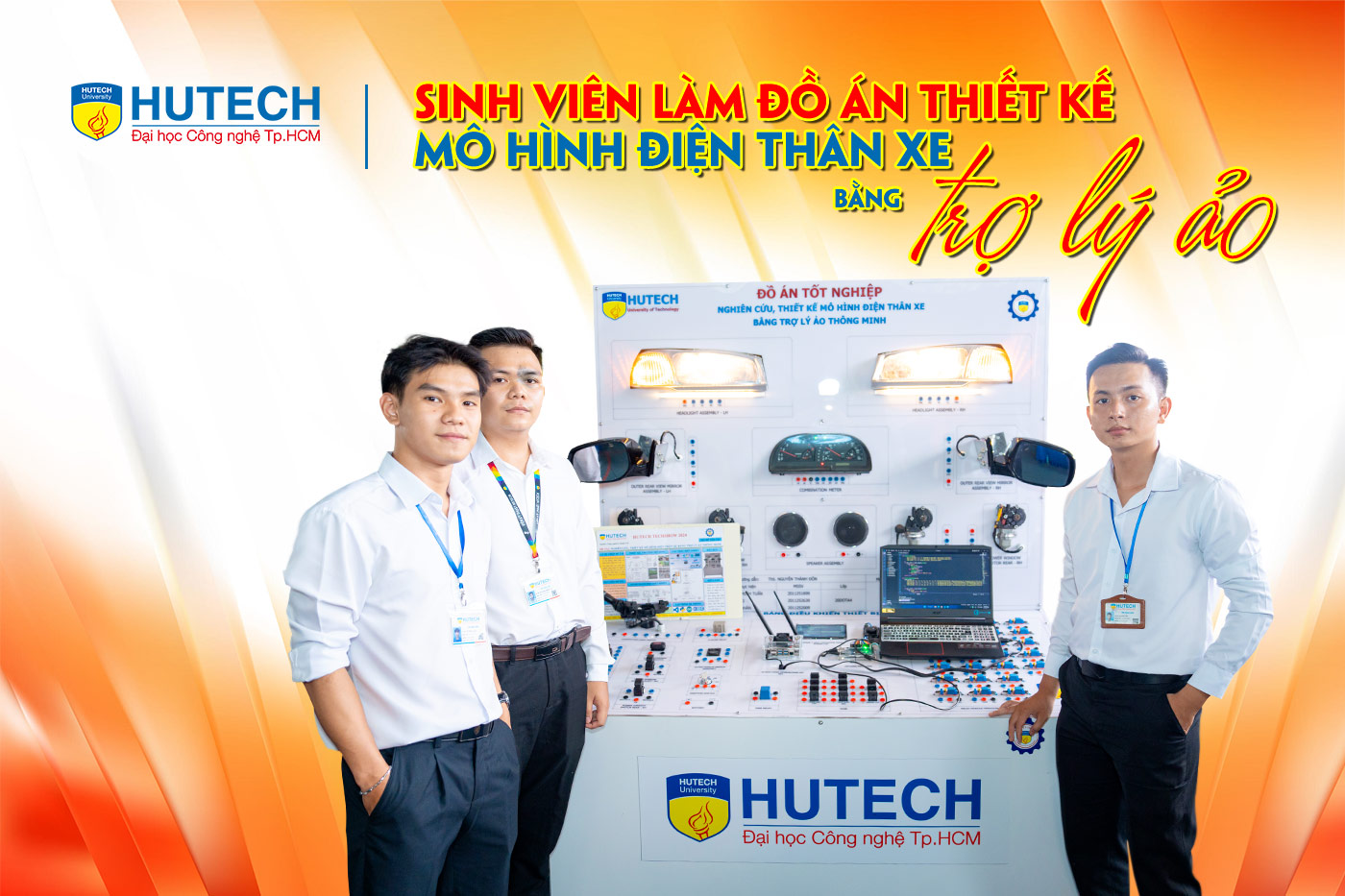 Sinh viên làm đồ án thiết kế mô hình điện thân xe bằng trợ lý ảo - ảnh 1 Sinh viên làm đồ án thiết kế mô hình điện thân xe bằng trợ lý ảo - ảnh 1