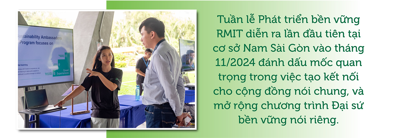 Hành trình hiện thực hóa lối sống bền vững tại trường Đại học RMIT Việt Nam - ảnh 6 Hành trình hiện thực hóa lối sống bền vững tại trường Đại học RMIT Việt Nam - ảnh 6