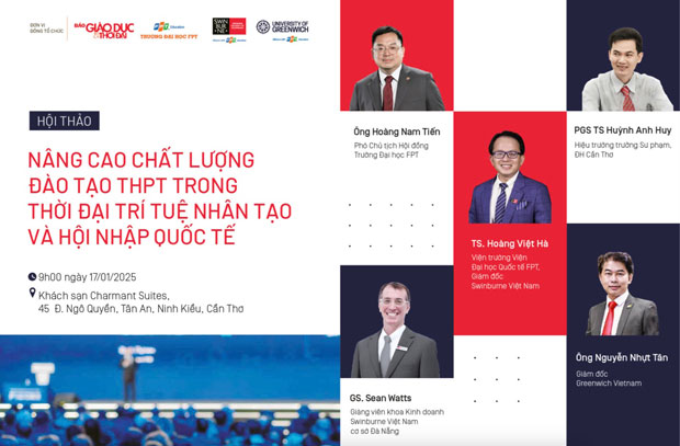 Mở hội thảo về đào tạo THPT trong thời đại trí tuệ nhân tạo - ảnh 1 Mở hội thảo về đào tạo THPT trong thời đại trí tuệ nhân tạo - ảnh 1