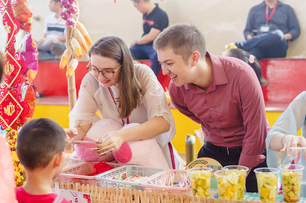 Học sinh hào hứng với mùa Tết đa văn hóa - ảnh 3 Học sinh hào hứng với mùa Tết đa văn hóa - ảnh 3