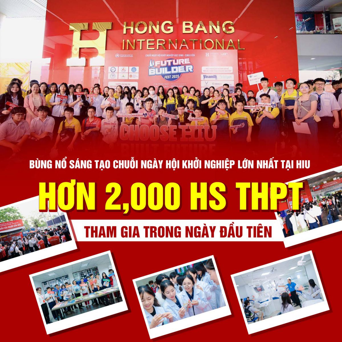 Bùng nổ sáng tạo chuỗi ngày hội khởi nghiệp lớn nhất tại HIU: Hơn 2,000 HS THPT tham gia trong ngày đầu tiên - ảnh 1 Bùng nổ sáng tạo chuỗi ngày hội khởi nghiệp lớn nhất tại HIU: Hơn 2,000 HS THPT tham gia trong ngày đầu tiên - ảnh 1