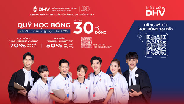 Vững bước với hàng loạt học bổng tại Trường ĐH Hùng Vương TP. HCM Vững bước với hàng loạt học bổng tại Trường ĐH Hùng Vương TP. HCM