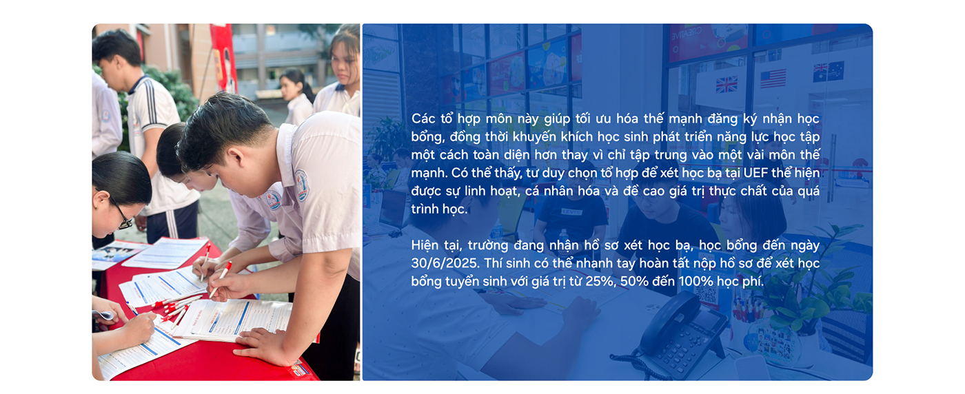 UEF nhận hồ sơ xét học bạ đến 30/6 - Ảnh 7 UEF nhận hồ sơ xét học bạ đến 30/6 - Ảnh 7