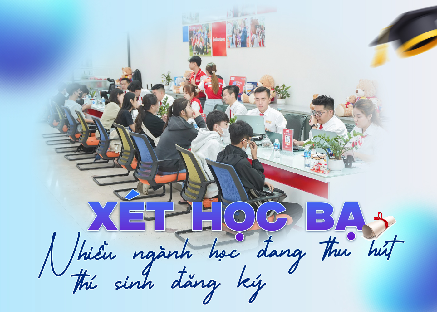Xét học bạ: Nhiều ngành học đang thu hút thí sinh đăng ký - Ảnh 1 Xét học bạ: Nhiều ngành học đang thu hút thí sinh đăng ký - Ảnh 1