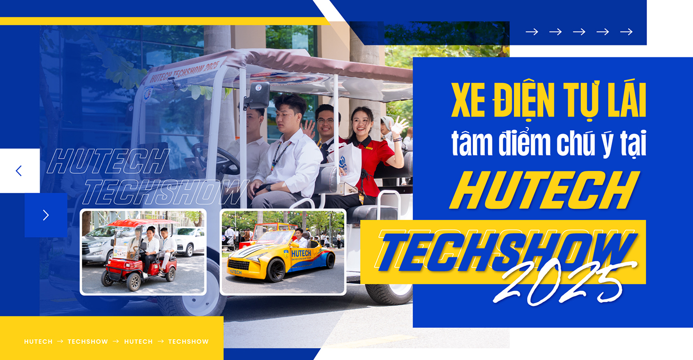 Xe điện tự lái - tâm điểm chú ý tại HUTECH TECHSHOW 2025 - Ảnh 1 Xe điện tự lái - tâm điểm chú ý tại HUTECH TECHSHOW 2025 - Ảnh 1