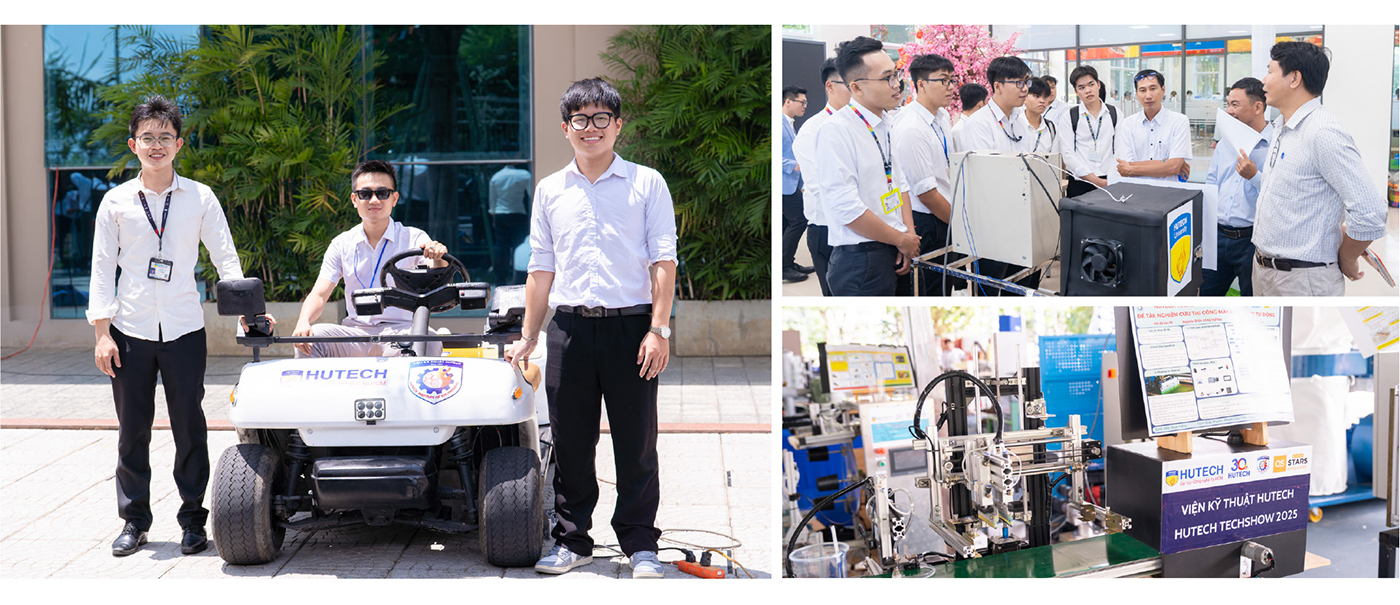 Xe điện tự lái - tâm điểm chú ý tại HUTECH TECHSHOW 2025 - Ảnh 3 Xe điện tự lái - tâm điểm chú ý tại HUTECH TECHSHOW 2025 - Ảnh 3