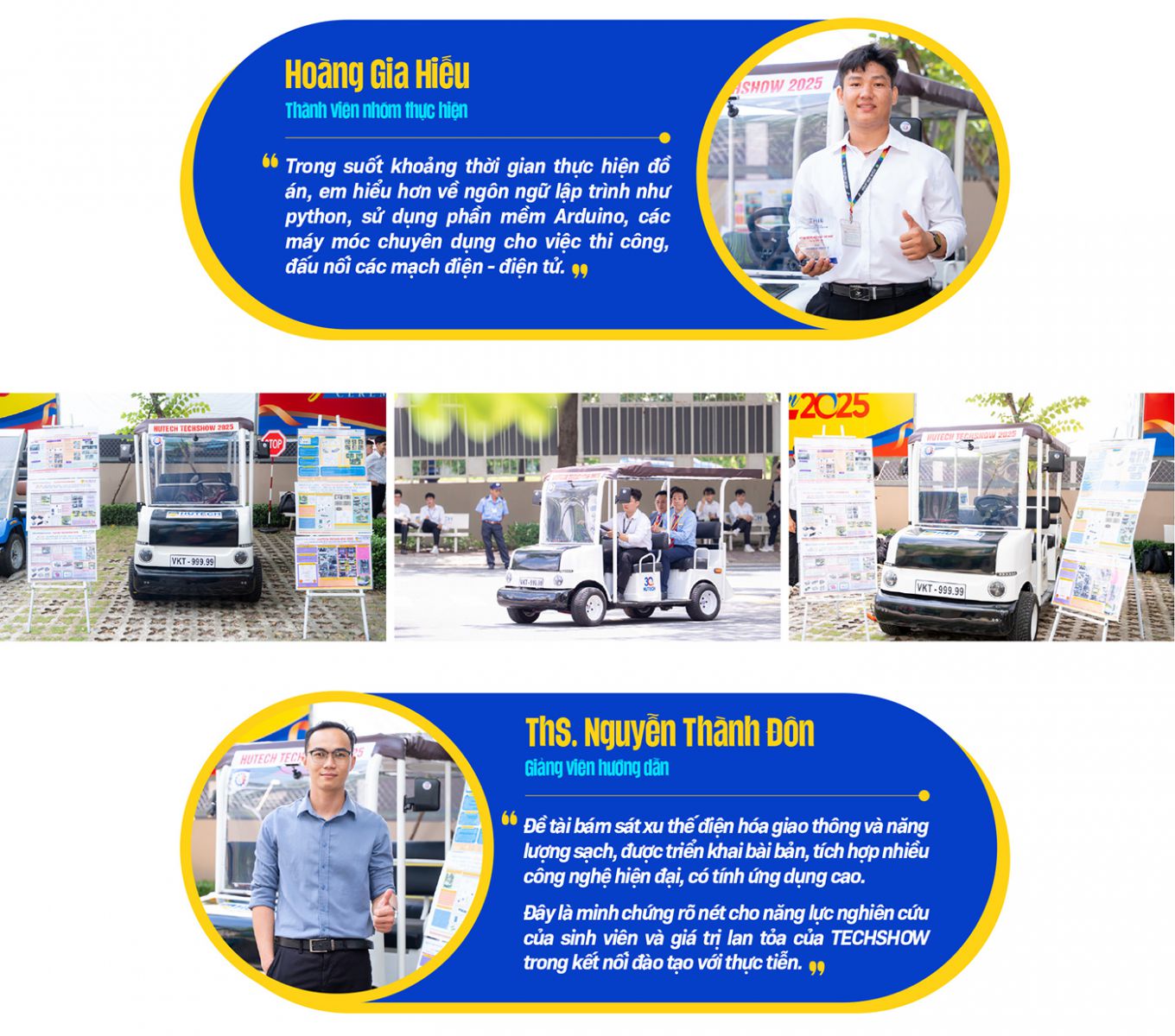 Xe điện tự lái - tâm điểm chú ý tại HUTECH TECHSHOW 2025 - Ảnh 4 Xe điện tự lái - tâm điểm chú ý tại HUTECH TECHSHOW 2025 - Ảnh 4