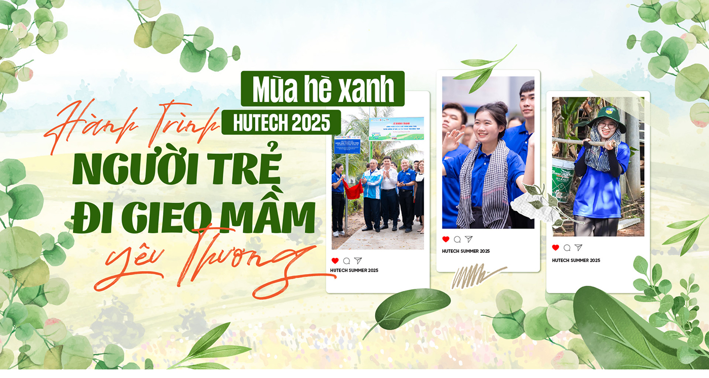 Mùa hè xanh HUTECH 2025: Hành trình người trẻ đi gieo mầm yêu thương - Ảnh 1 Mùa hè xanh HUTECH 2025: Hành trình người trẻ đi gieo mầm yêu thương - Ảnh 1