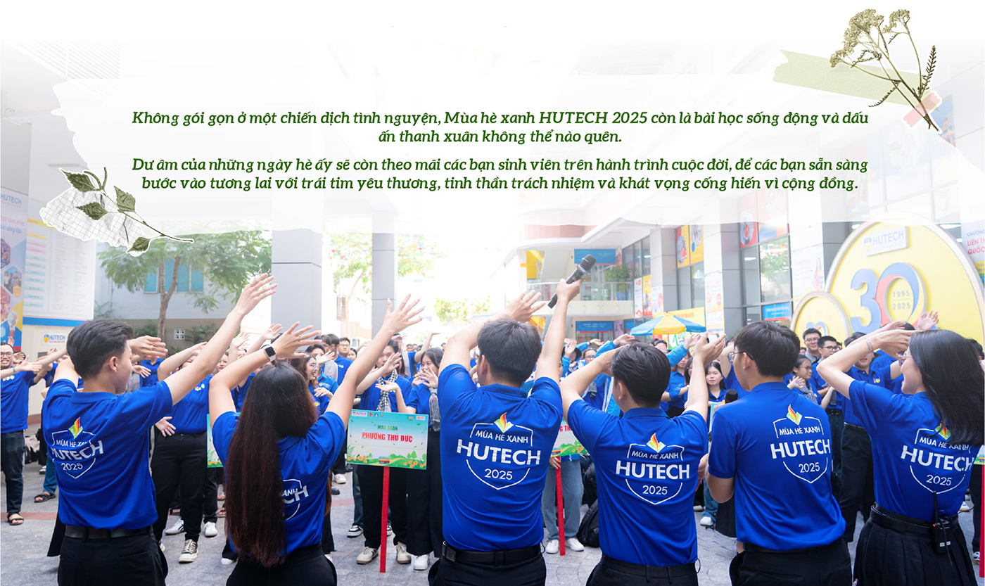 Mùa hè xanh HUTECH 2025: Hành trình người trẻ đi gieo mầm yêu thương - Ảnh 14 Mùa hè xanh HUTECH 2025: Hành trình người trẻ đi gieo mầm yêu thương - Ảnh 14
