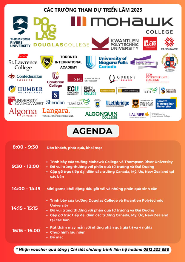 Triển lãm Du học 2025 mở rộng cơ hội cho học sinh Việt Triển lãm Du học 2025 mở rộng cơ hội cho học sinh Việt